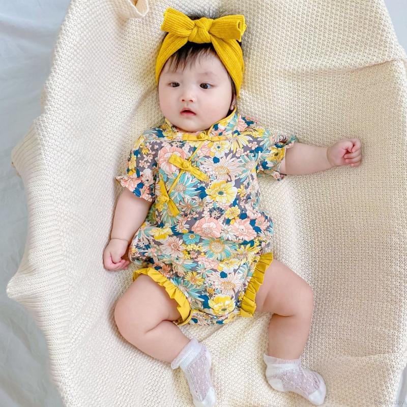floral baby onesie