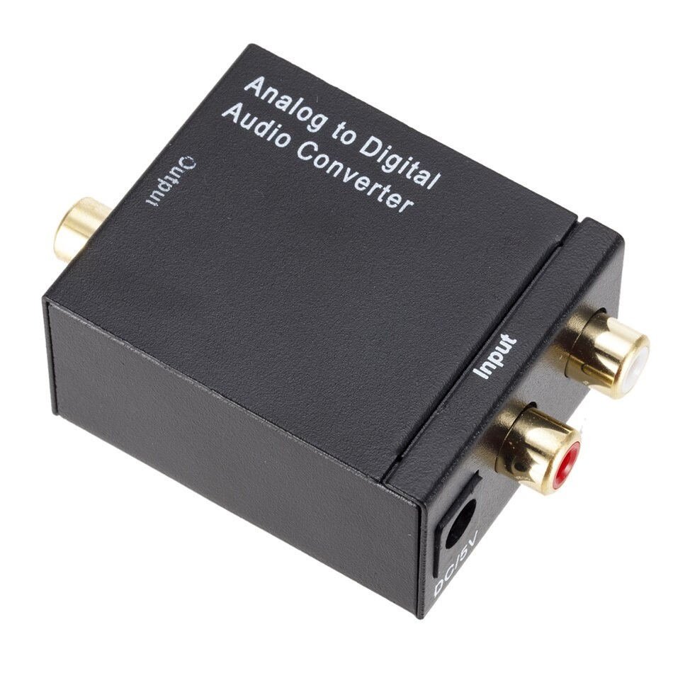 Analog To Digital ADC Converter Optical Coax RCA Toslink Audio Sound