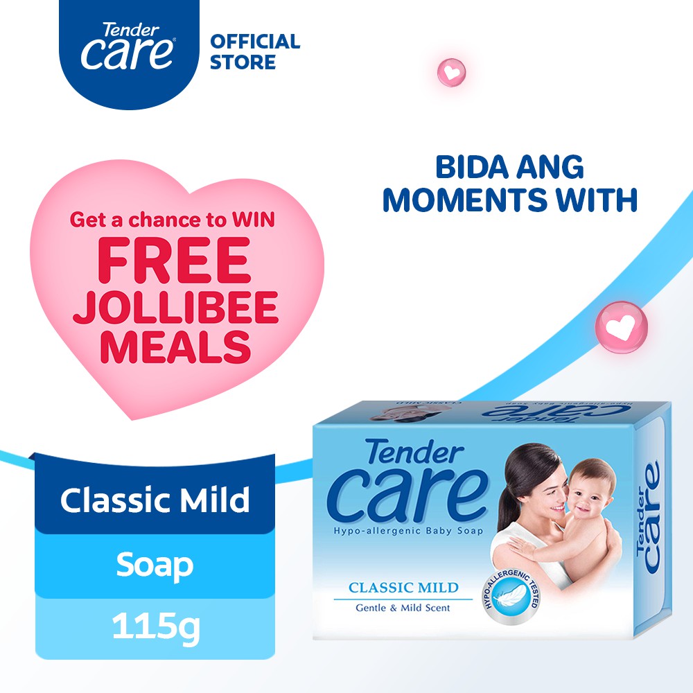 Tender Care Classic Mild HypoAllergenic Baby Soap 115g Shopee