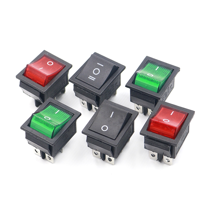 KCD4 Rocker Switch Button ON OFF 2 Position 4 Pins 6 Pins Electrical