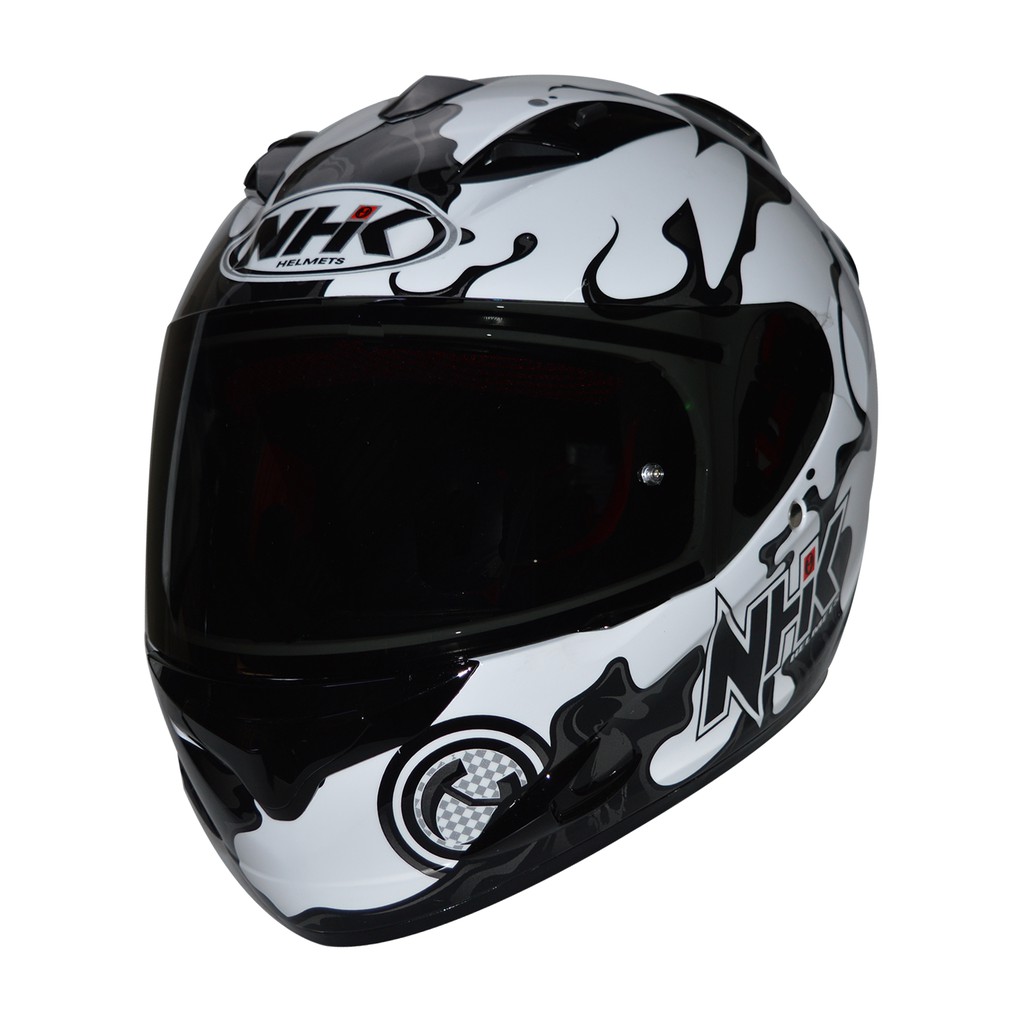 Nhk Helmet Race Pro Magma White Black Shopee Philippines