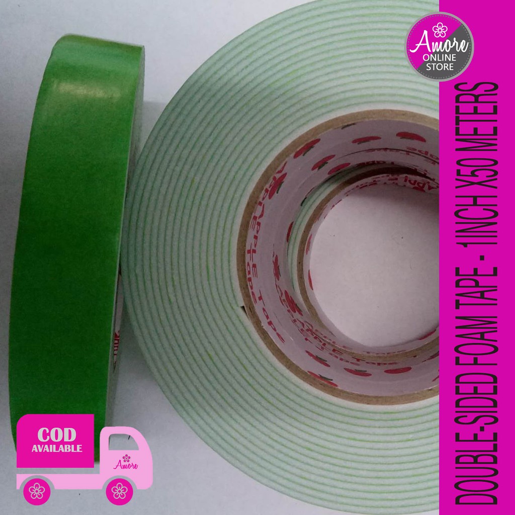 Double Sided Foam Tape Mounting Tape 1 X5m Local Brand Double Tape Double Foam Embossing Adhesive Shopee Philippines