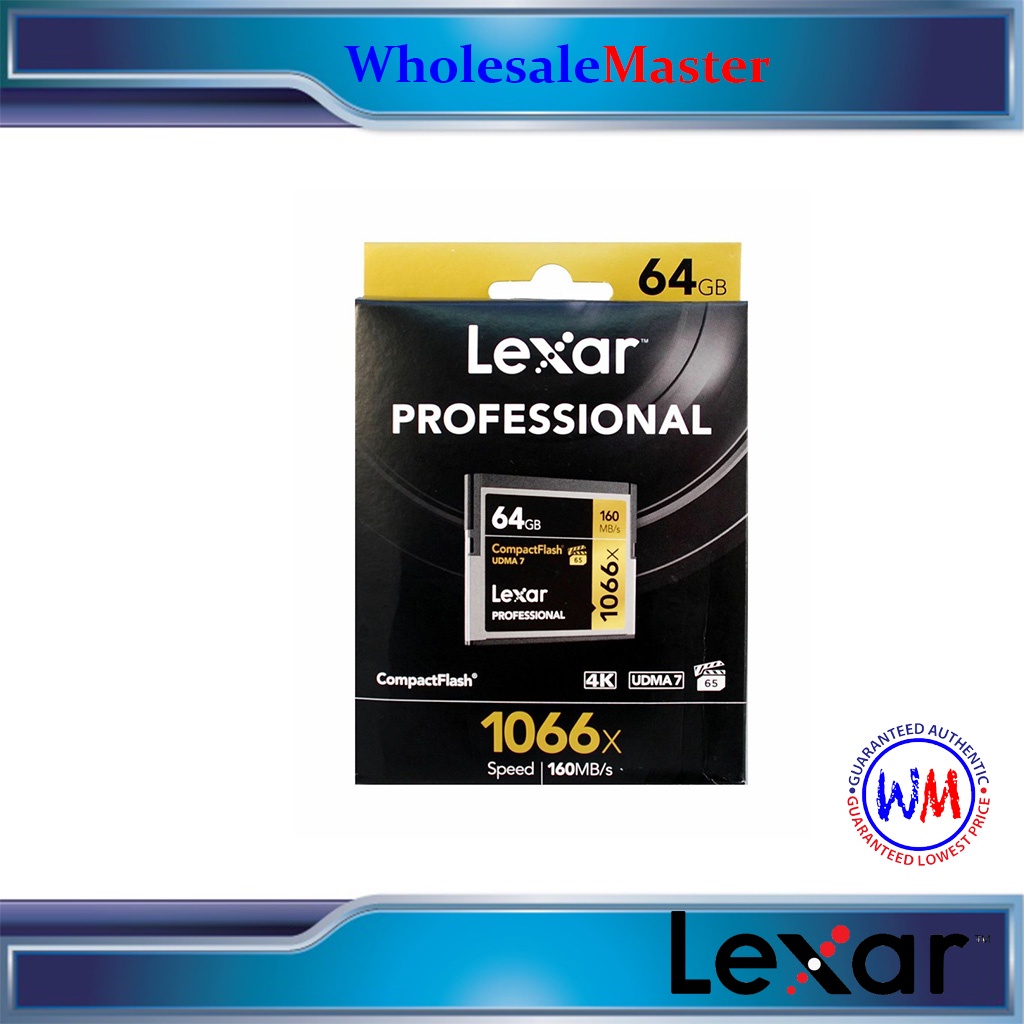 Lexar Professional 1066x Compact Flash Card 64gb Shopee Philippines