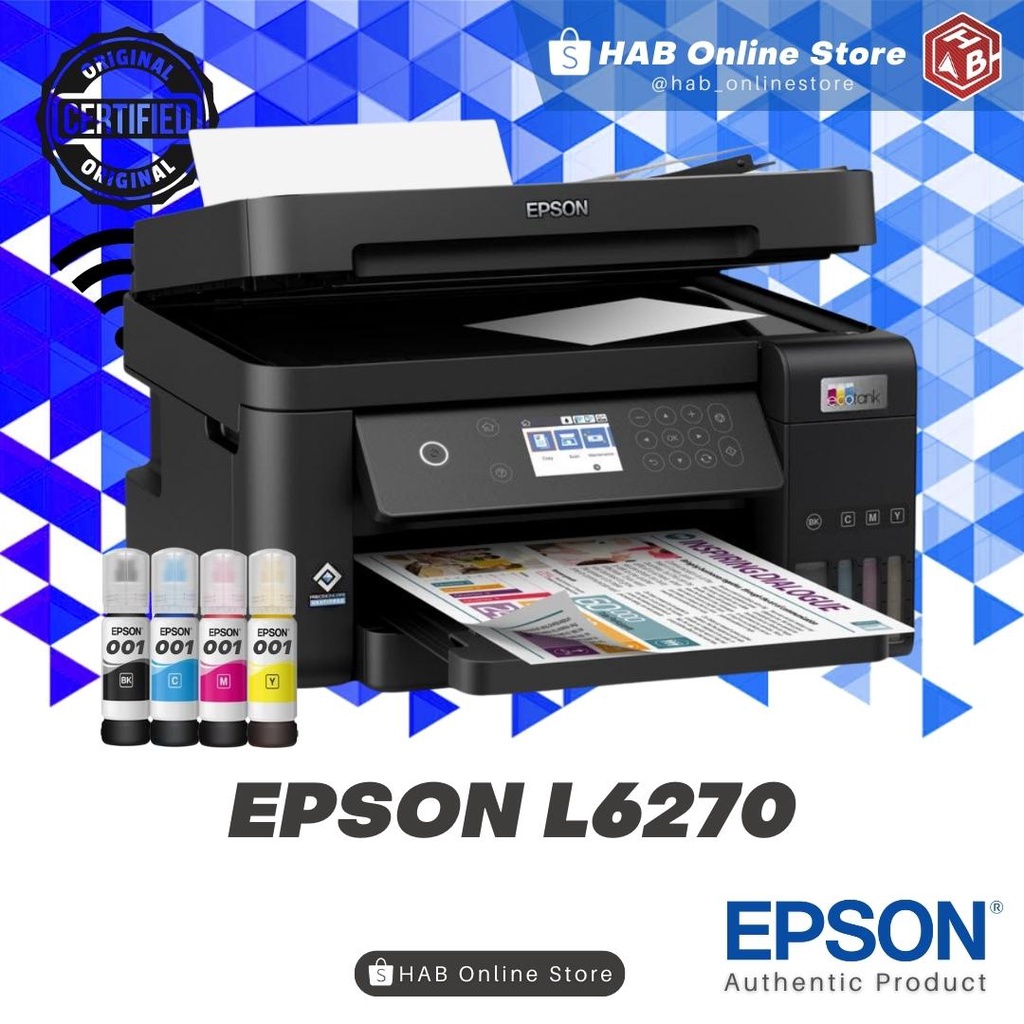 Epson EcoTank L6270 A4 AllinOne Ink Tank Printer with ADF w/ Original INK ₱26,429