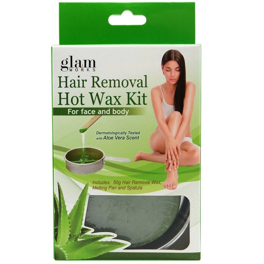 Glamworks Hair Removal Hot Wax Kit or Hot Wax Beads Refill Pack