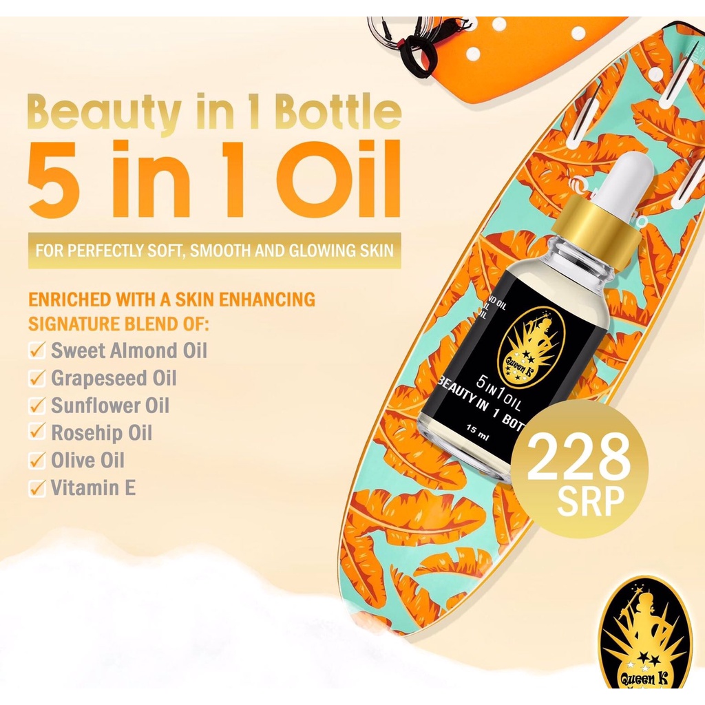 Queen K 5 In 1 Oil Beauty Shopee Philippines