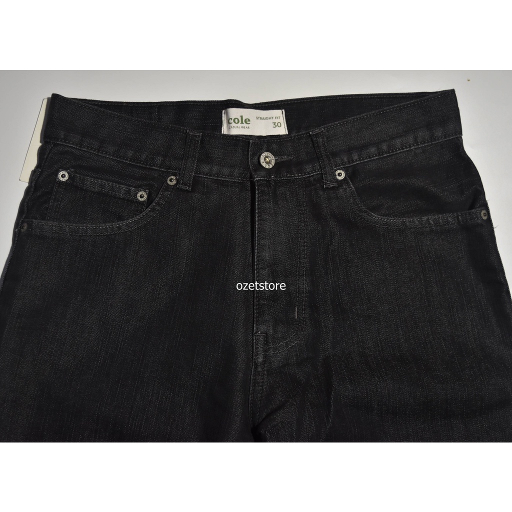 COLE Men's Black Straight Fit Jeans CPS06 ORIGINAL - Image 4