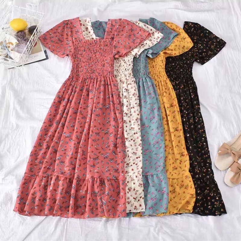 ♕❖○Korean floral dress formal Dress for women sexy dress casual dress for  women sale | Shopee Philippines