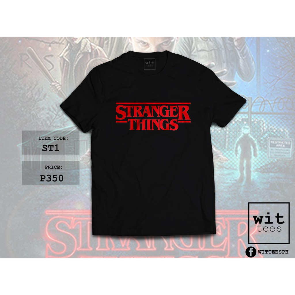 stranger things shirt