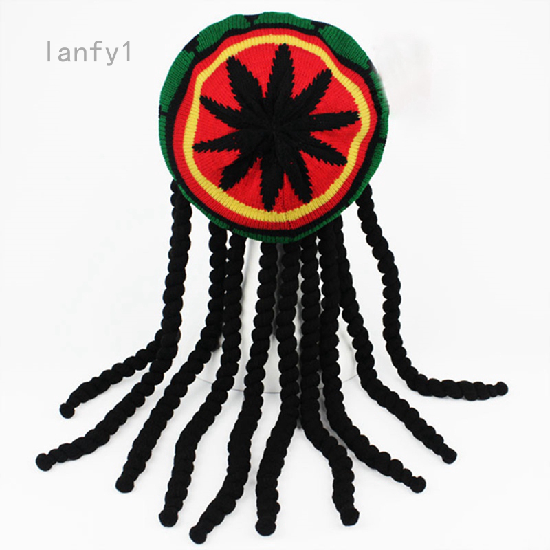 reggae hat with dreadlocks