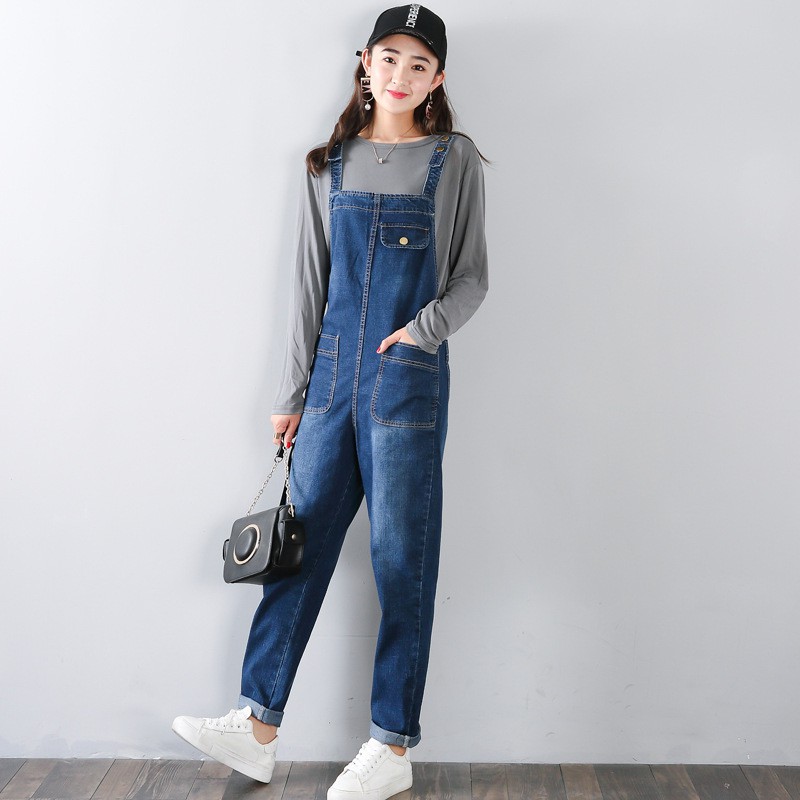 large Boyfriend Jeans Jumpsuits Women 