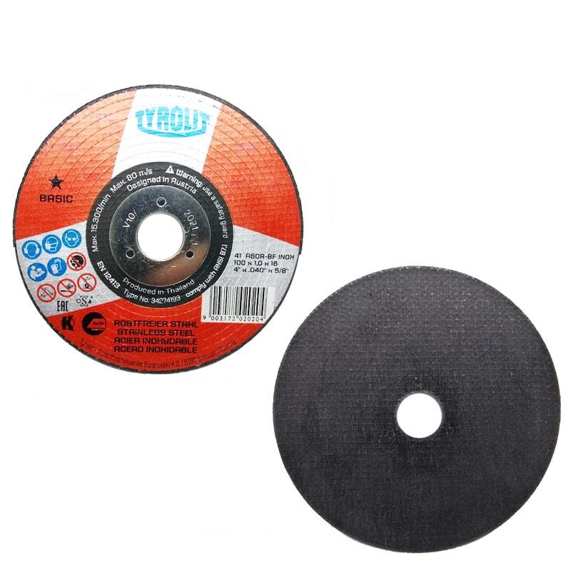 Tyrolit cutting disc superthin 4inch for stainless steel/high quality