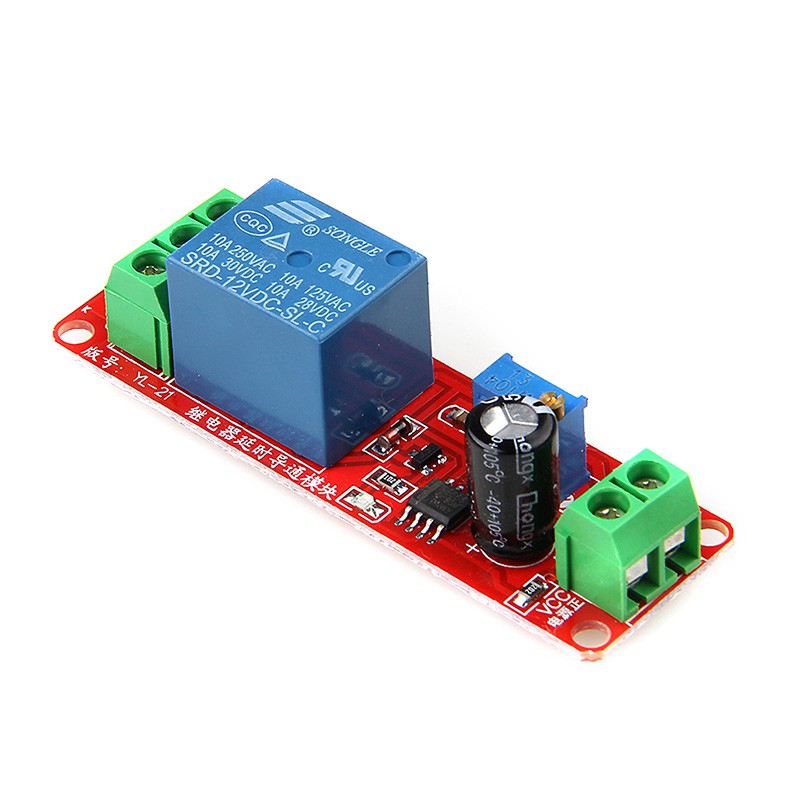 12V NE555 Oscillator Delay Adjustable Timer Relay Switch Module 0-10 Second