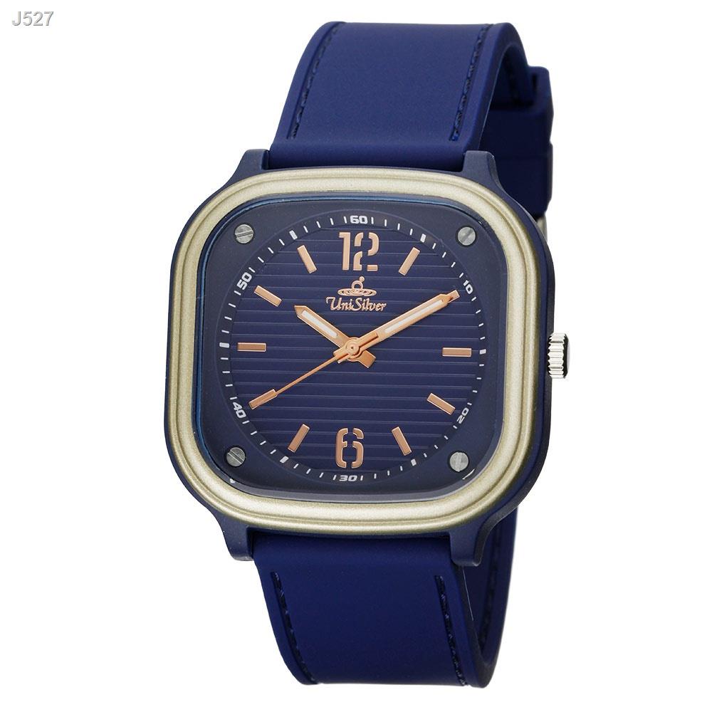 【Lowest price】UniSilver TIME SPARQEE Unisex Analog Navy Blue Rubber Watch KW3601-1405