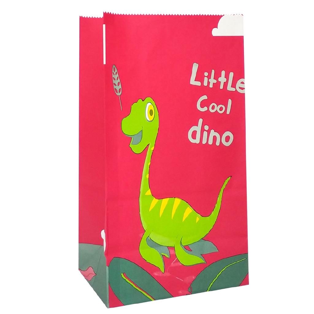 Dinosaur Party Favor Bags,18 Pcs Dinosaur Kraft Gift Candy Bags Dino Party Goodie Bags Paper Gift Bags for Boys Girls Dinosaur Birthday Party Supplies 