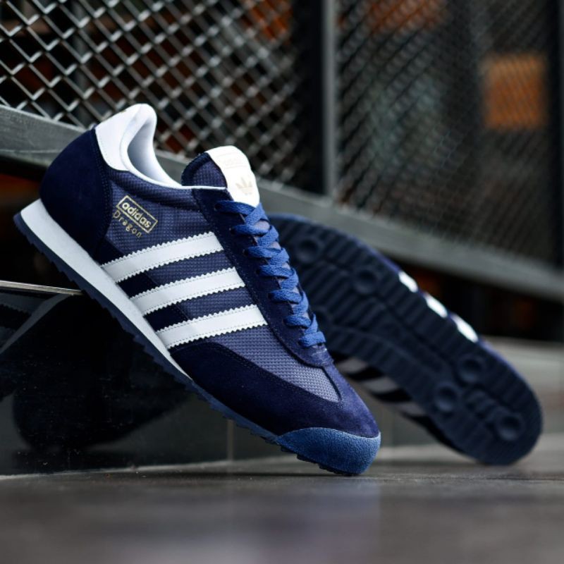 Adidas DRAGON NAVY WHITE ORIGINAL Shoes | Shopee Philippines