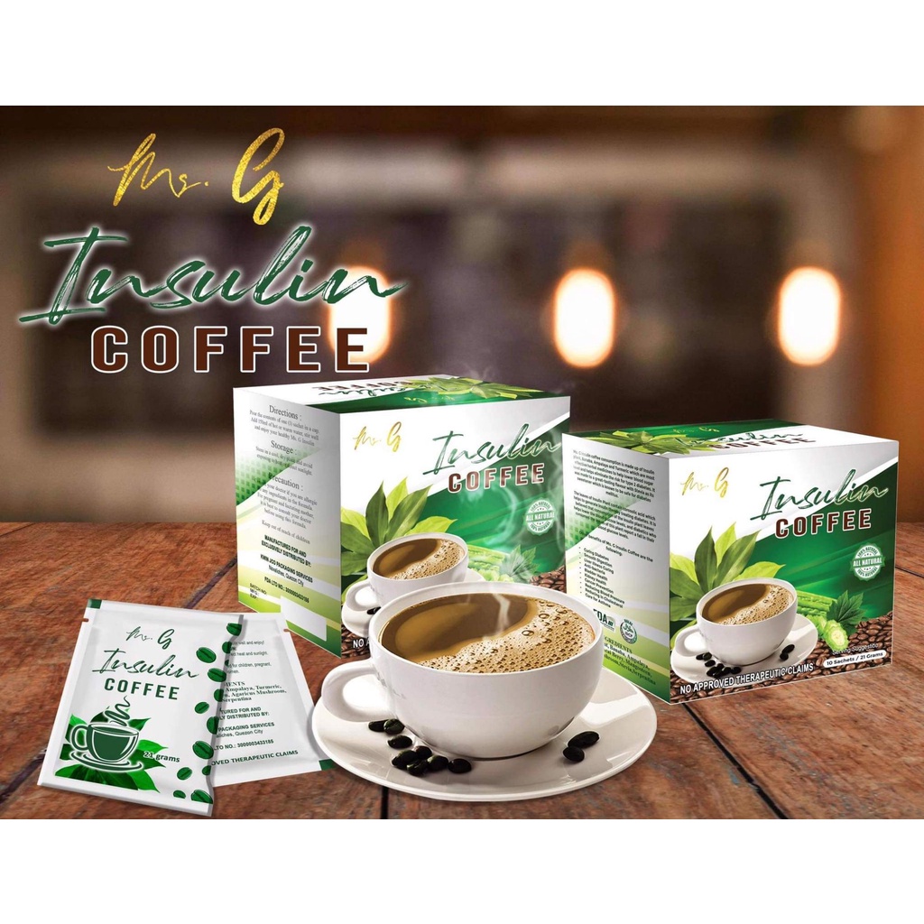 Insulin Coffee 10 sachets x 21g | Shopee Philippines