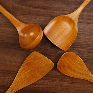 DOREEN Long Spatula Non-stick Cooking Tools Shovel Wooden Hand Wok Spoon Kitchen Utensil Supplies Bamboo Turners #2