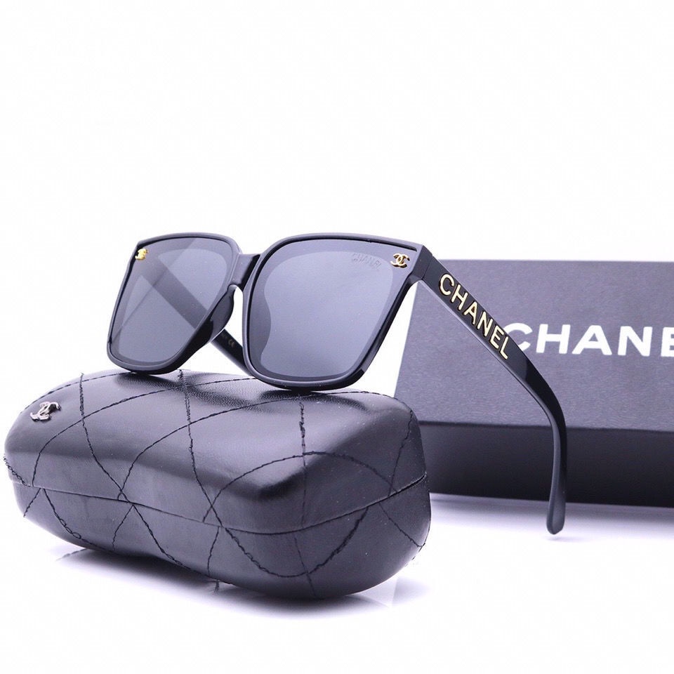 Chanel Sunglasses Women Sun Glasses Men's Fashionable Ins Uv-Proof Big Face  Internet Celebrity Same | Shopee Philippines