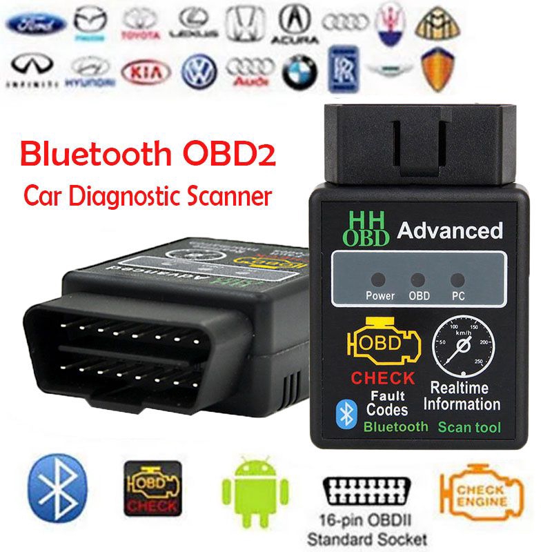 OBD V1.5 Bluetooth OBD2 Interface Scanner Step ELM327