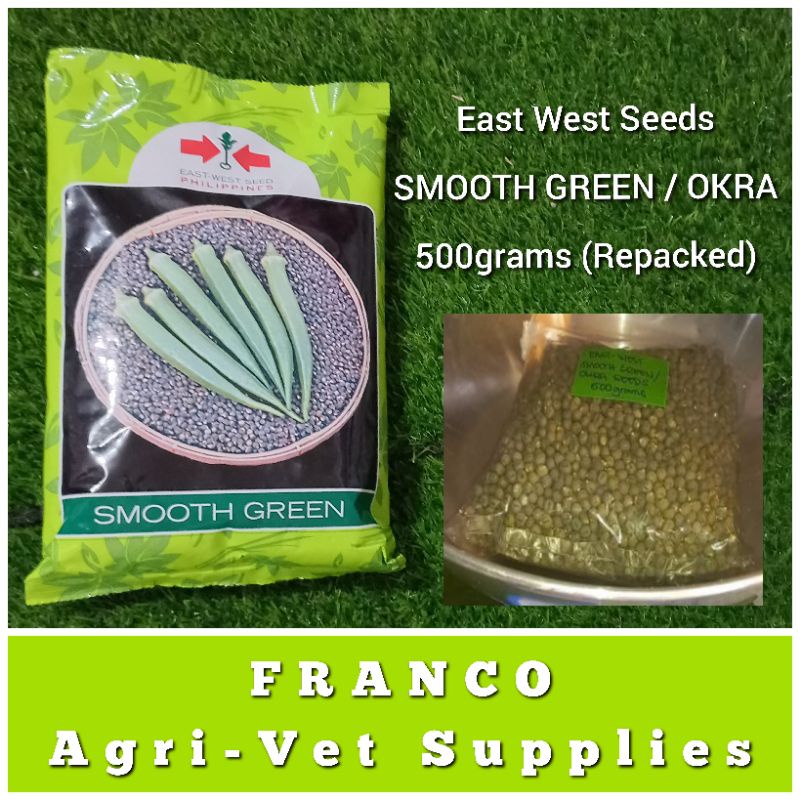 East West Smooth Green Okra Seeds 500grams Repacked Shopee