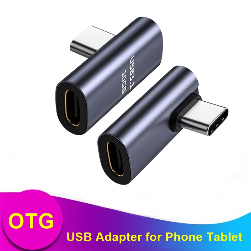 Universal Metal OTG USB C Adapter Type C Female to USB C Male Charging