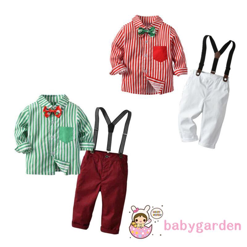 baby boy christmas outfit with suspenders