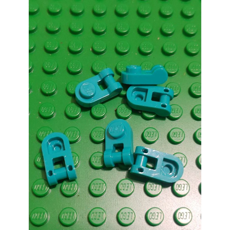 Modified 1 x 1 Rounded with Bar Handle Green 10 NEW LEGO Plate