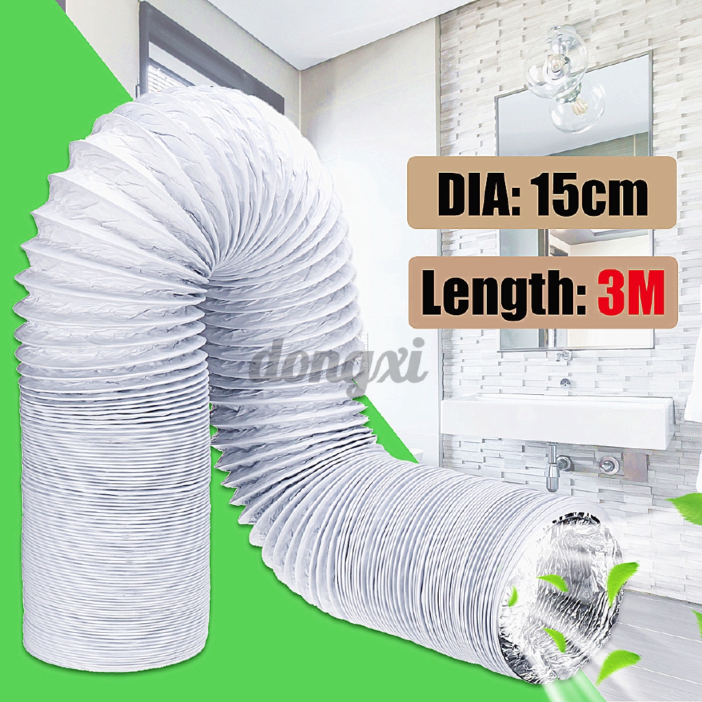 15cm Diameter Flexible Air Conditioner Exhaust Pipe Duct Vent Outlet Portable クリアランスsale期間限定 2022