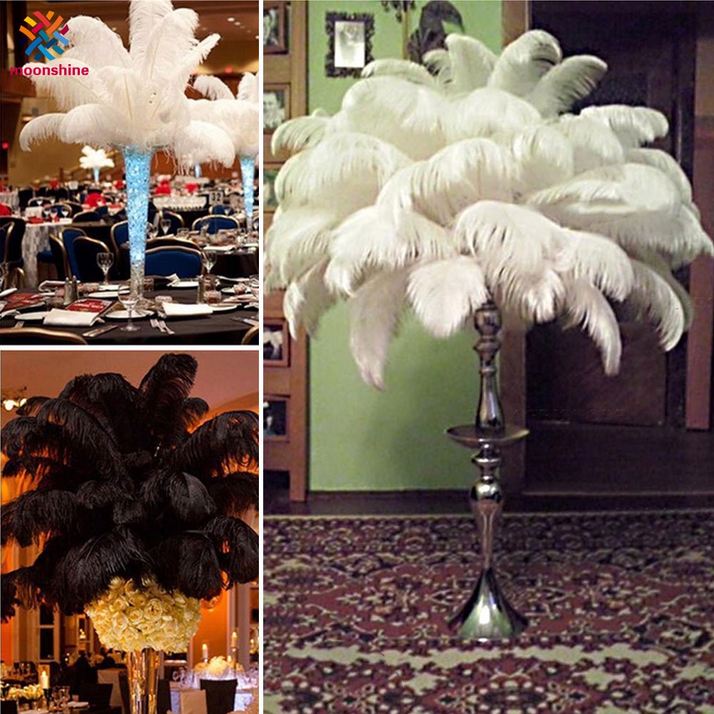 ostrich feather plume centerpieces