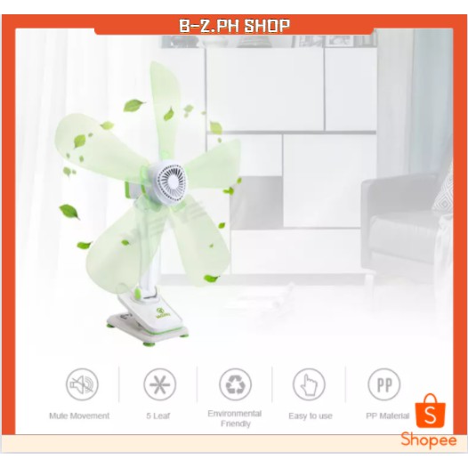 Portable Clip Fan With 5 Blades ON sale Shopee Philippines