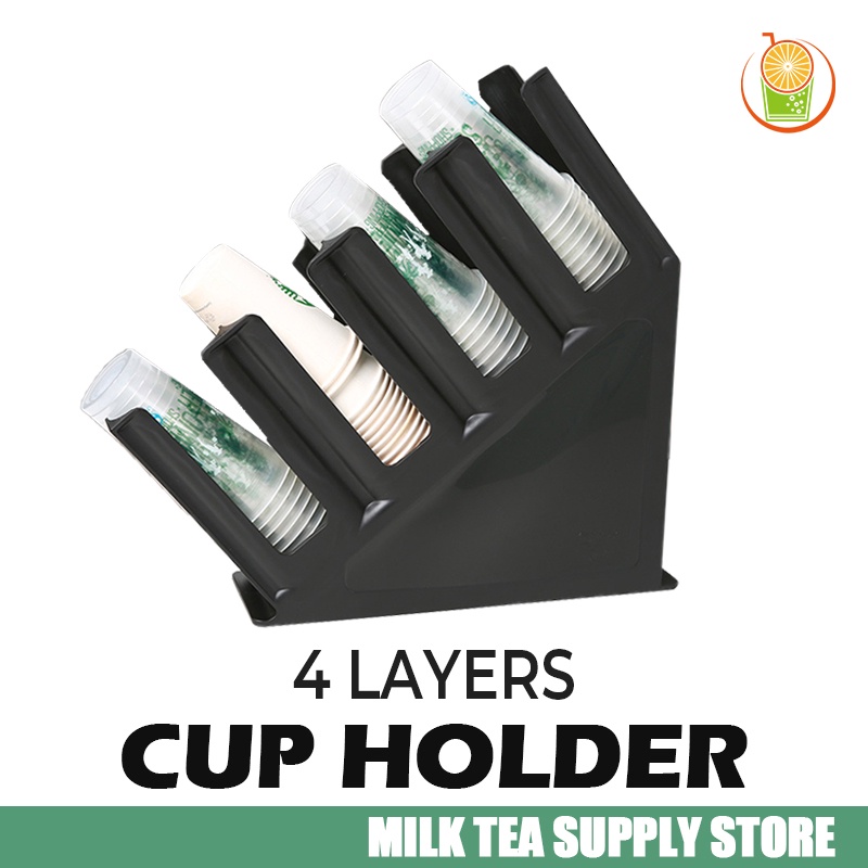 Cup Holder/4 Layers Cup Stand/Milk Tea Cup Holder Cup Rack Plastic Cup