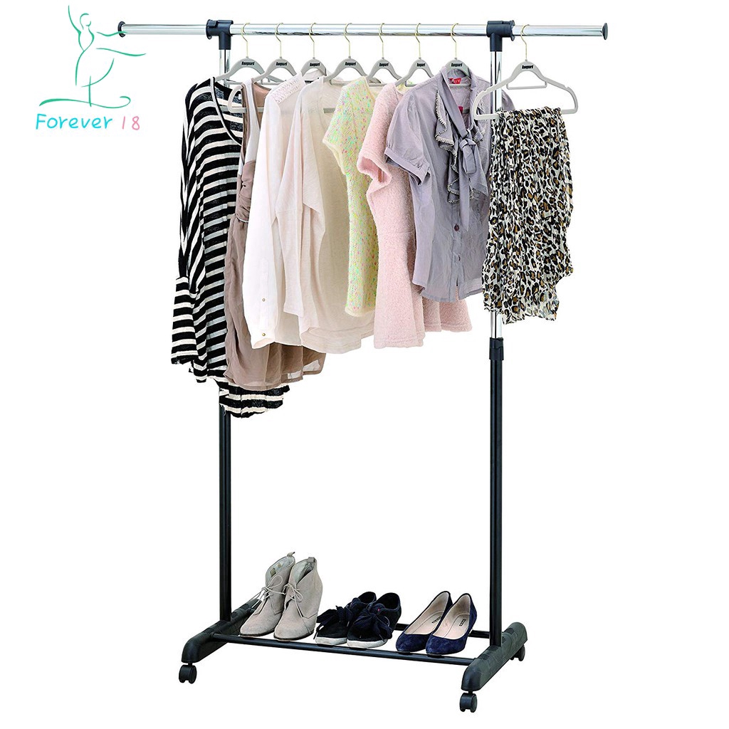 F18 Adjustable Height Width Clothes Drying Rack Shoe Rack Shopee Philippines