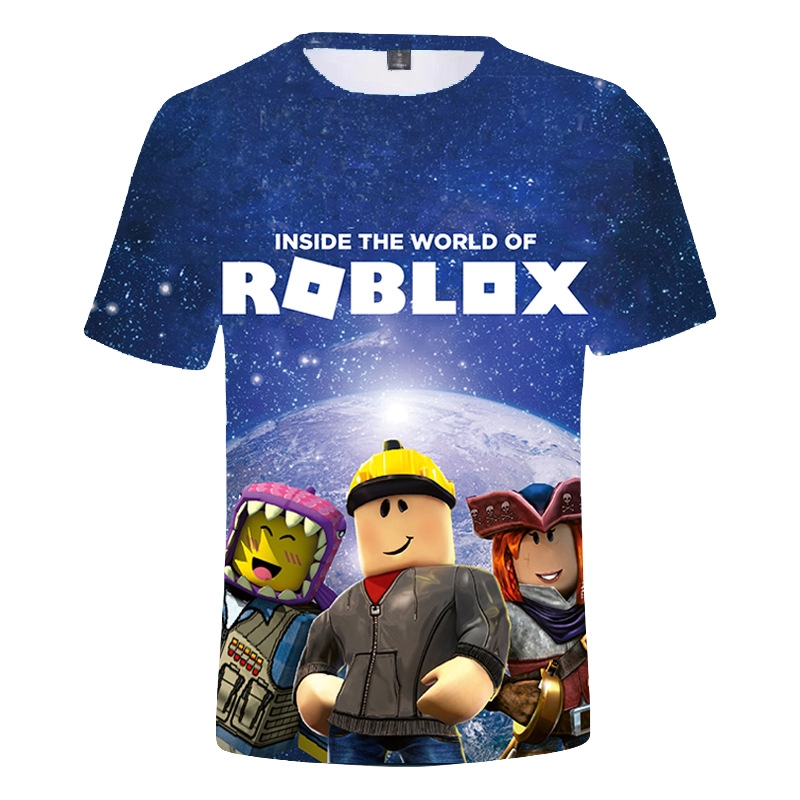 Children S Clothing Summer Roblox 3d Digital Boys And Girls Short Sleeved T Shirt Han Chao Fashion Casual Clothing Tops Shopee Philippines - cool roblox shirts for girls