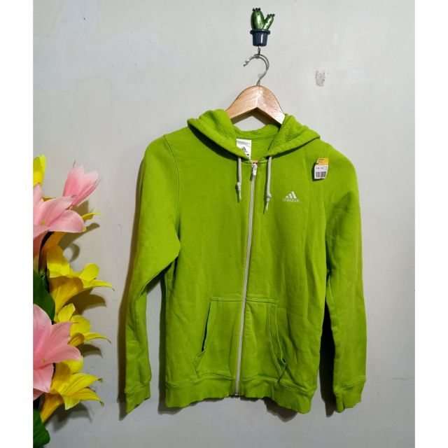 neon green adidas hoodie