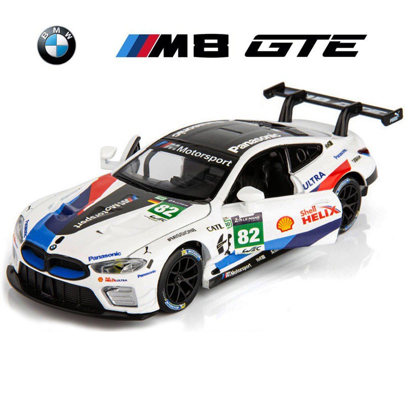 BMW M8 GTE 82 DTM 1:32 Racing DIECAST Vehicle Sound Light Pull Back Car ...