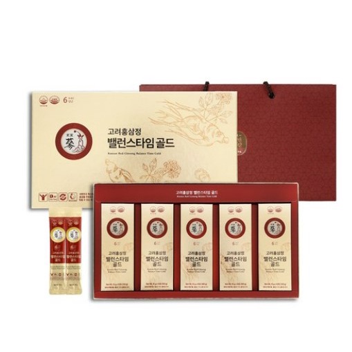  6-year-old Goryeo Red Ginseng Jeong Balance Time Gold / 10 g × 50 ea (Box O) / 10 g × 100 ea (Box X) / Mother's Day Gift / Father's Day Gift / Father's Day Gift / Health Food / Health Gift Set / Korean Ginseng / Korean Product