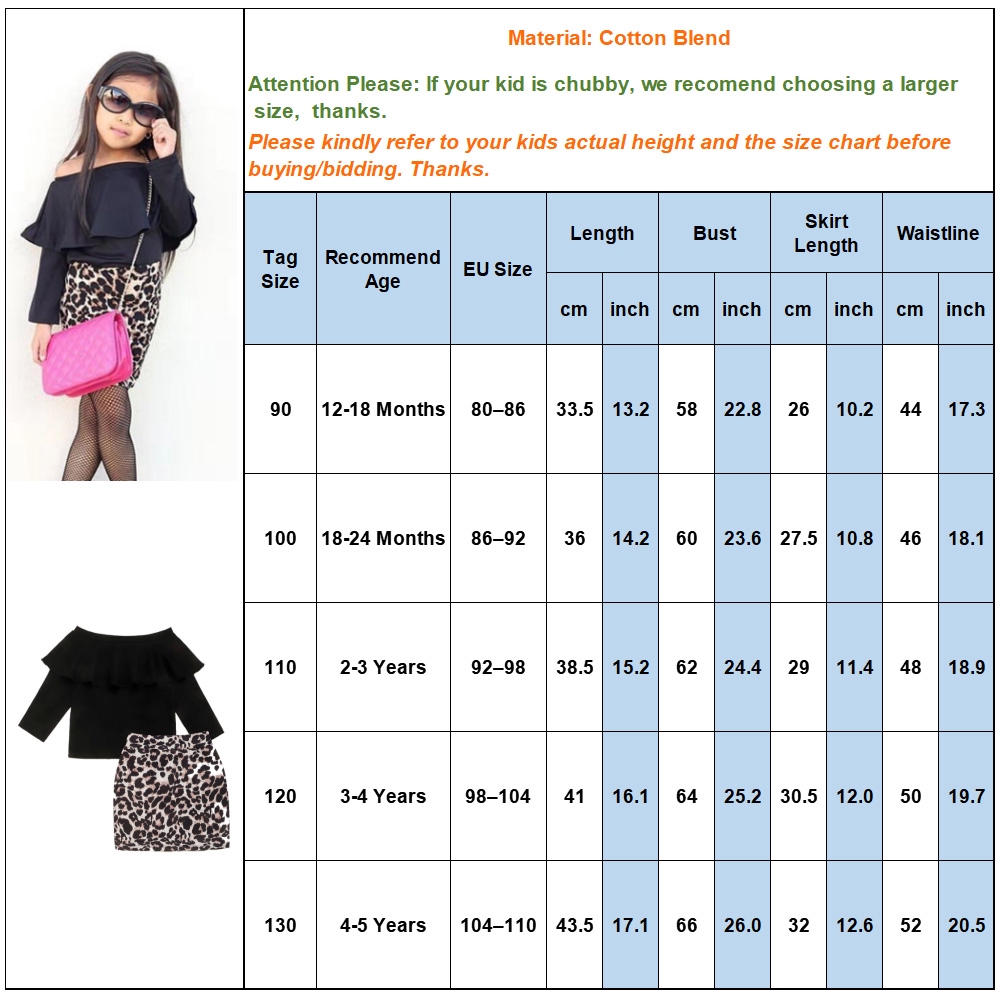 sugar kids size chart