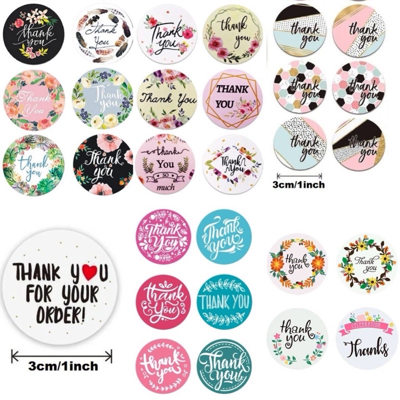 thank-you-stickers-100-pcs-self-adhesive-label-sealing-packaging-label