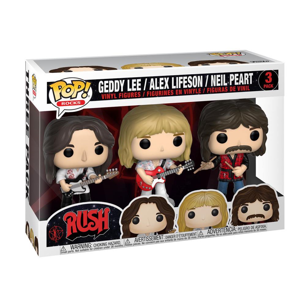 Funko Pop! Rocks: Rush 3-Pack Pop! Vinyl Figure | Shopee Philippines