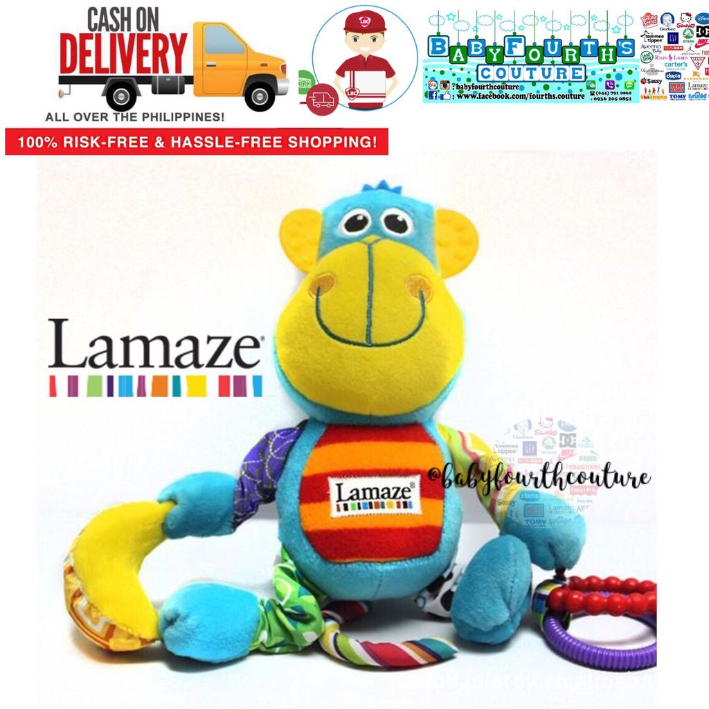 Lamaze Morgan The Monkey Crib Stroller Toy Shopee Philippines