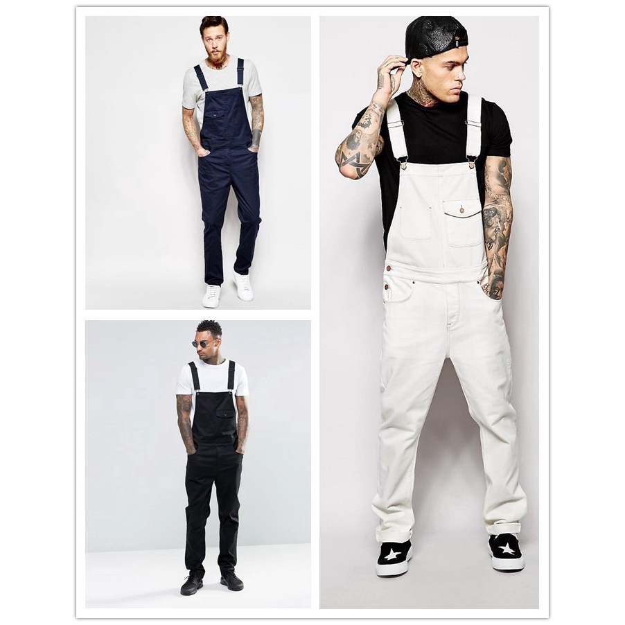 male skinny overalls