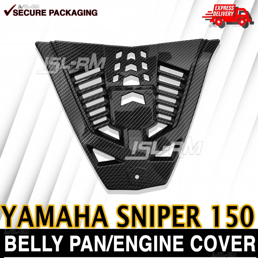 Sniper 150 Yamaha Engine Cover Belly pan Carbon Plug and play Yamaha