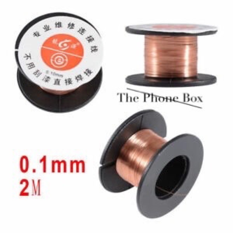 0.1mm Jumper Wire Copper Enameled Reel Wire For Soldering Shopee Philippines