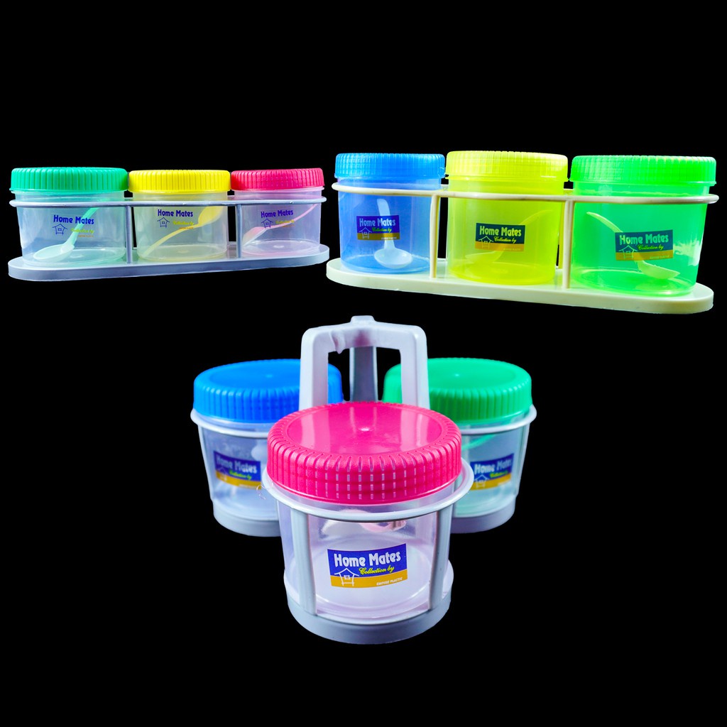 garapon COD DVX 3in1 Kitchen Plastic Container Jar Canister Garapon