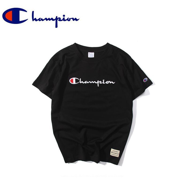 black and grey champion shirt
