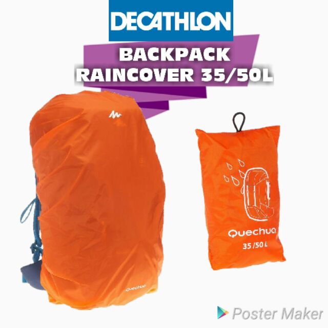 decathlon rucksack rain cover