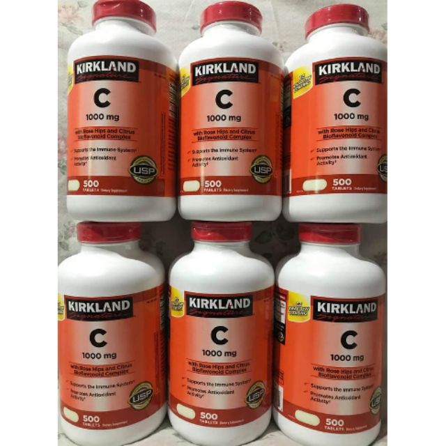 Kirkland Signature Vitamin C 1000mg 500tablets Authentic 100 From Usa Shopee Philippines