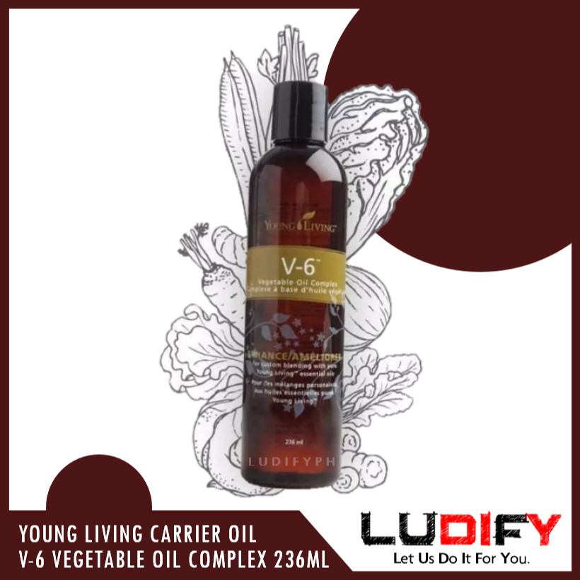 Authentic Young Living V-6 Vegetable Oil Complex 236ml / 8oz | Shopee ...