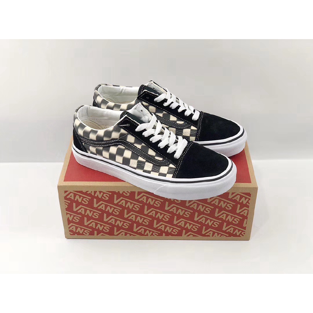 vans old skool checkered womens
